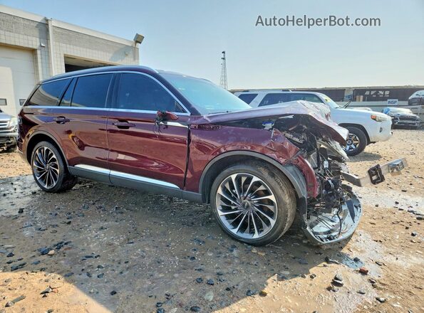 5LM5J7XC9NGL07489 2022 LINCOLN AVIATOR Burgundy Передня права чверть