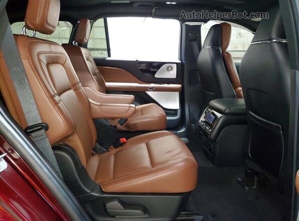 5LM5J7XC9NGL07489 2022 LINCOLN AVIATOR Burgundy Вид задньої частини салону