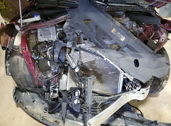 5LM5J7XC9NGL07489 2022 LINCOLN AVIATOR Burgundy Вид підкапотного простору