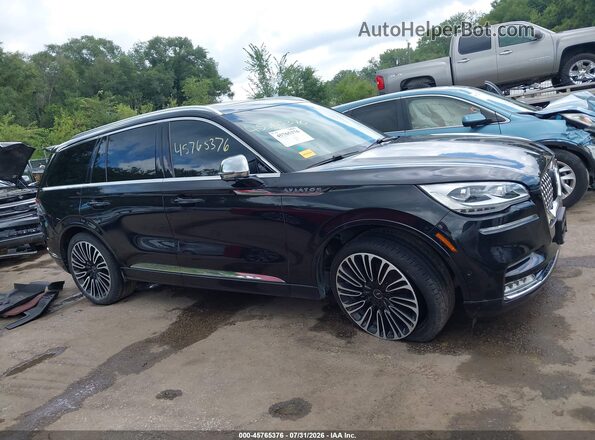 5LM5J9XC3NGL20895 2022 LINCOLN AVIATOR Black Սալոնի հետևի տեսք