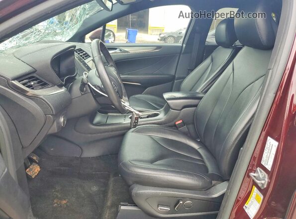 5LMCJ1C94GUJ15609 2016 LINCOLN MKC Бордовый Вид салона спереди