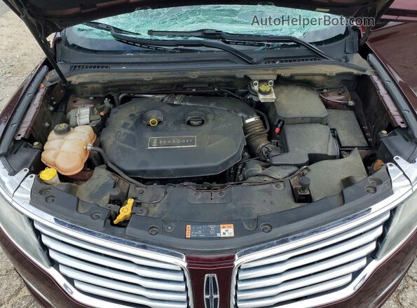 5LMCJ1C94GUJ15609 2016 LINCOLN MKC Бордовый Вид подкапотного пространства