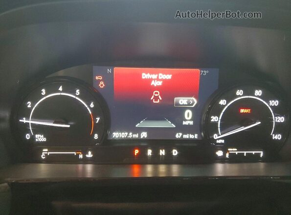 5LMCJ1C96LUL10895 2020 LINCOLN CORSAIR Black Instrument cluster view