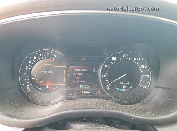 5LMCJ1C98HUL68529 2017 LINCOLN MKC Brown Instrument cluster view