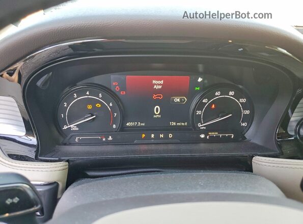 5LMCJ1C98LUL21557 2020 LINCOLN CORSAIR Blue Instrument cluster view