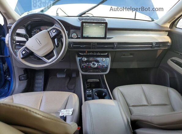 5LMCJ1C98LUL21557 2020 LINCOLN CORSAIR Blue Dashboard view