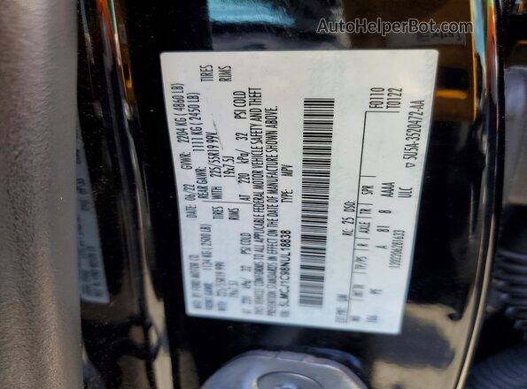 5LMCJ1C98NUL18838 2022 LINCOLN CORSAIR Black VIN կոդի պիտակի տեսք