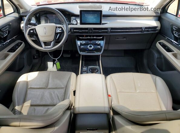 5LMCJ1D91NUL26357 2022 LINCOLN CORSAIR Maroon Vista del salpicadero