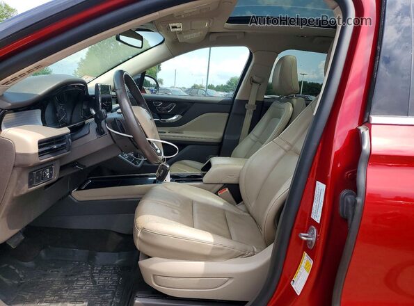 5LMCJ1D91NUL26357 2022 LINCOLN CORSAIR Maroon Vista interior delantera
