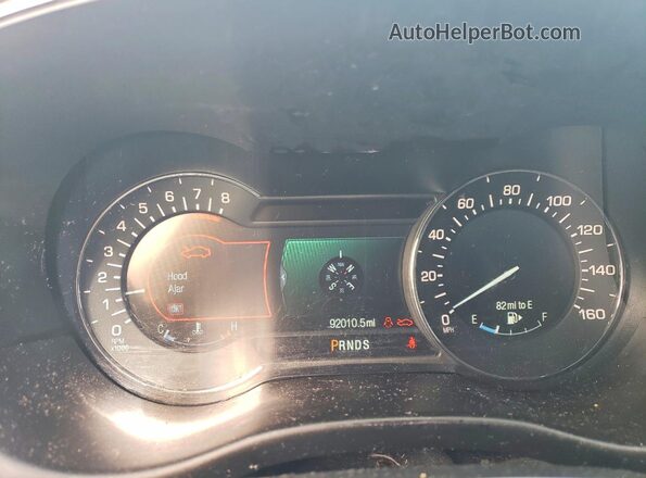 5LMCJ1D93GUJ20749 2016 LINCOLN MKC White ხელსაწყოთა პანელის ხედი
