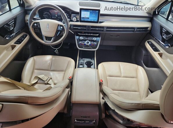 5LMCJ1D98MUL07285 2021 LINCOLN CORSAIR Beige Вид панелі приладів