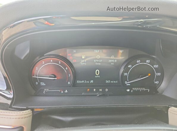 5LMCJ1D98MUL07285 2021 LINCOLN CORSAIR Beige Вид щитка приладів