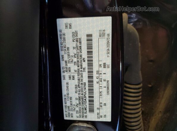 5LMCJ1DA3PUL14160 2023 LINCOLN CORSAIR Burgundy Вид наклейки з VIN-кодом