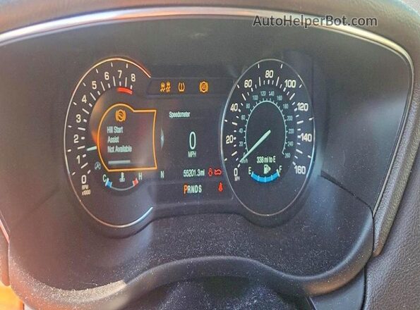 5LMCJ2C90JUL08725 2018 LINCOLN MKC Blue Instrument cluster view