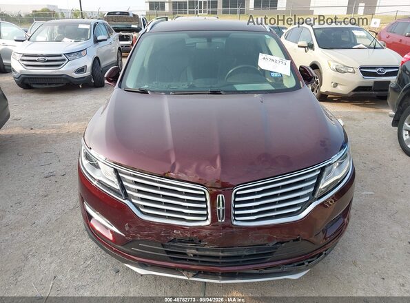5LMCJ2C92HUL69603 2017 LINCOLN MKC Maroon Սարքավորումների վահանակի տեսք