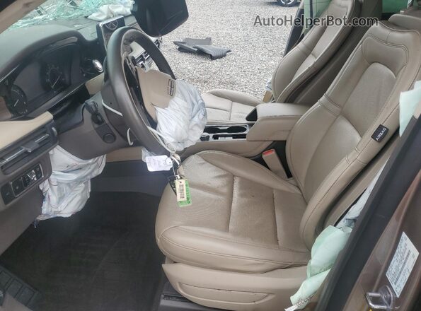 5LMCJ2C92LUL10933 2020 LINCOLN CORSAIR Beige Widok wnętrza z przodu