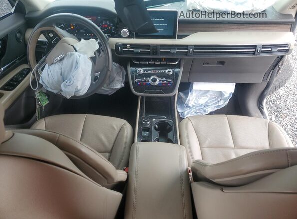 5LMCJ2C92LUL10933 2020 LINCOLN CORSAIR Beige Widok deski rozdzielczej