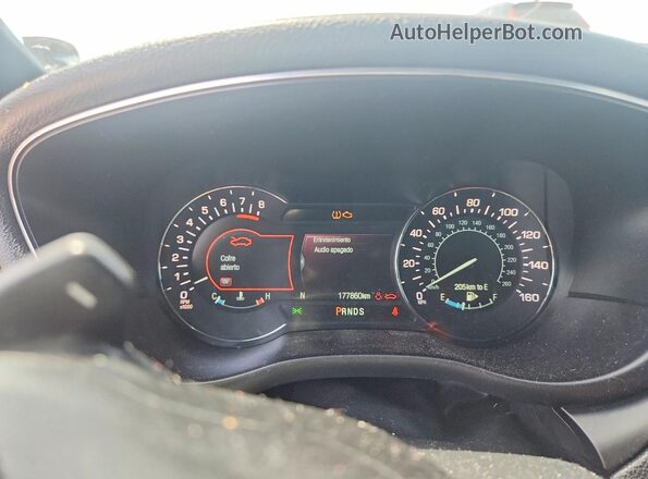 5LMCJ2C95HUL36367 2017 LINCOLN MKC Blue Вид щитка приладів
