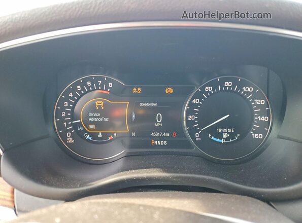5LMCJ2C96KUL50835 2019 LINCOLN MKC White Instrument cluster view