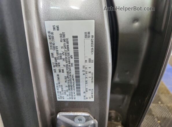5LMCJ2C97HUL46771 2017 LINCOLN MKC Silver Вид наклейки з VIN-кодом