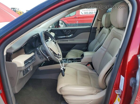 5LMCJ2C97NUL10848 2022 LINCOLN CORSAIR Red Widok wnętrza z przodu