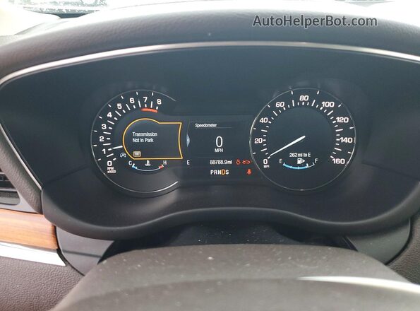 5LMCJ2C98HUL13715 2017 LINCOLN MKC Beige Vista del cuadro de instrumentos