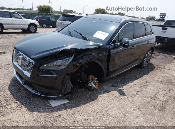 5LMCJ2D95MUL02342 2021 LINCOLN CORSAIR Black Առջևի ձախ երեք քառորդ տեսարան
