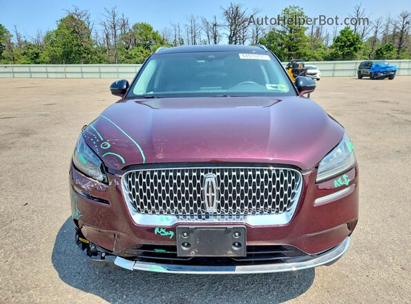 5LMCJ2D98LUL00938 2020 LINCOLN CORSAIR Burgundy Front view