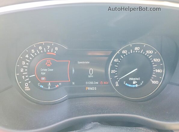 5LMCJ2D99HUL40730 2017 LINCOLN MKC White Вид щитка приладів