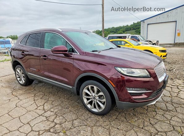 5LMCJ2D9XKUL12345 2019 LINCOLN MKC Burgundy Front right