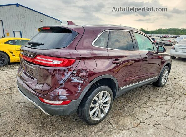 5LMCJ2D9XKUL12345 2019 LINCOLN MKC Burgundy Rear right