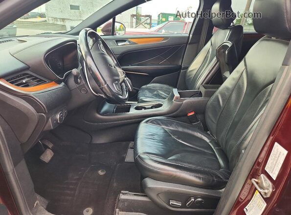 5LMCJ2D9XKUL12345 2019 LINCOLN MKC Burgundy Front interior view