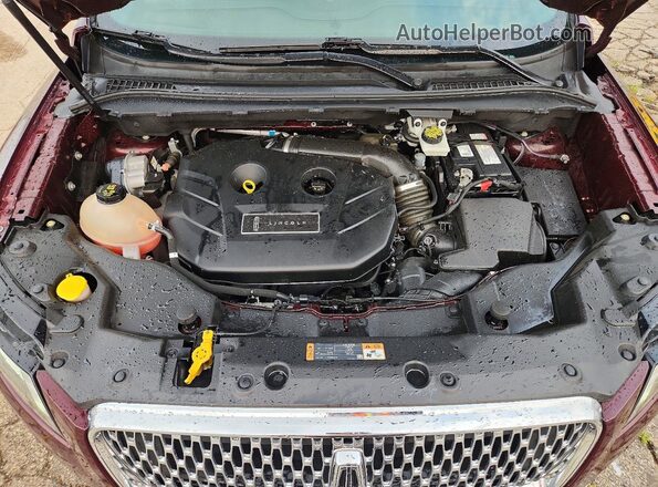 5LMCJ2D9XKUL12345 2019 LINCOLN MKC Burgundy Engine compartment view