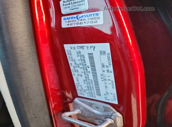 5LMCJ3C90GUJ05526 2016 LINCOLN MKC Red VIN կոդի պիտակի տեսք