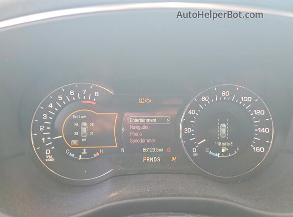5LMCJ3C92KUL18597 2019 LINCOLN MKC Black Вид щитка приладів