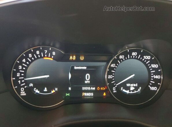 5LMCJ3C94KUL13448 2019 LINCOLN MKC Brown Widok zestawu wskaźników