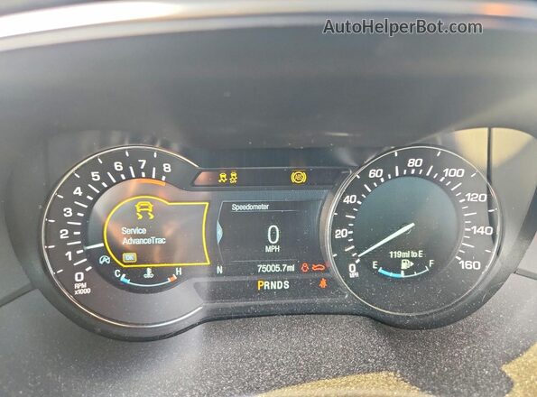 5LMCJ3C96HUL13797 2017 LINCOLN MKC Silver Widok zestawu wskaźników