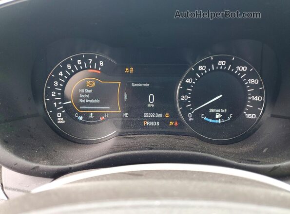 5LMCJ3D95KUL44321 2019 LINCOLN MKC Red Instrument cluster view