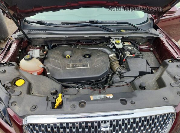 5LMCJ3D97KUL51559 2019 LINCOLN MKC Burgundy Widok komory silnika