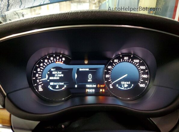 5LMCJ3D9XHUL21769 2017 LINCOLN MKC Blue Вид щитка приладів