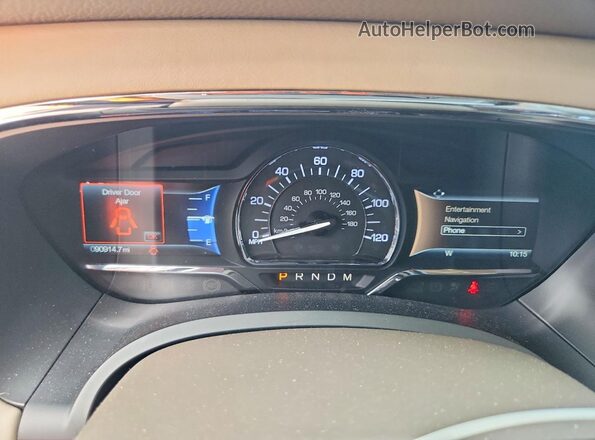 5LMJJ2HT1HEL01881 2017 LINCOLN NAVIGATOR White Вид щитка приладів