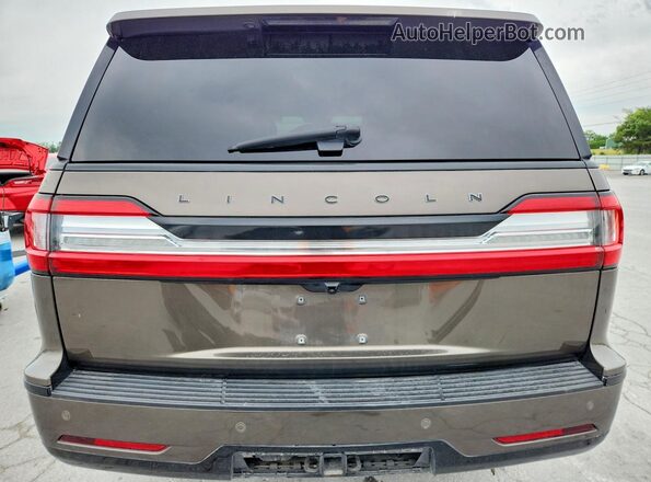 5LMJJ2TT5JEL00147 2018 LINCOLN NAVIGATOR Brown Widok z tyłu