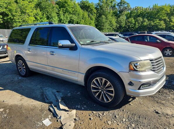 5LMJJ3HT4GEL08134 2016 LINCOLN NAVIGATOR Silver Przód prawy