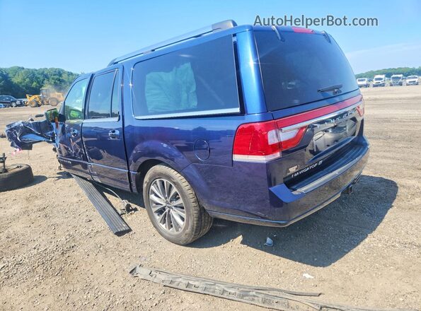 5LMJJ3JT1HEL13044 2017 LINCOLN NAVIGATOR Blue Задня ліва чверть