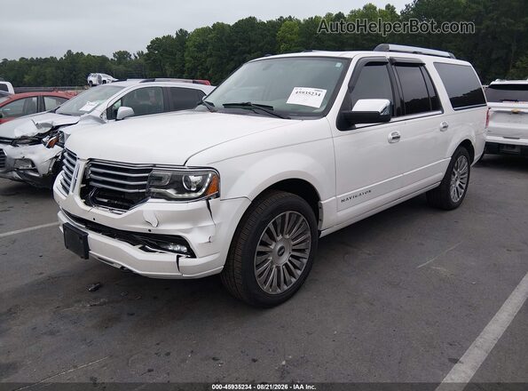 5LMJJ3JT4GEL11609 2016 LINCOLN NAVIGATOR L White Передня ліва чверть