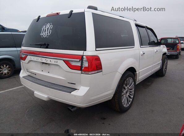 5LMJJ3JT4GEL11609 2016 LINCOLN NAVIGATOR L White Задня права чверть