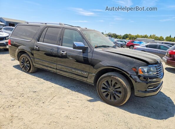 5LMJJ3JT8GEL05490 2016 LINCOLN NAVIGATOR Черный Передняя правая четверть