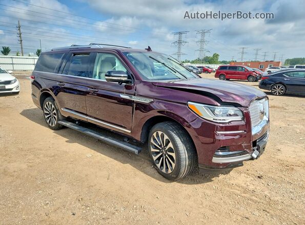 5LMJJ3LG4PEL11268 2023 LINCOLN NAVIGATOR Бордовый Передняя правая четверть