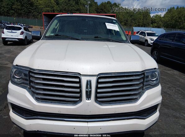 5LMJJ3LT6GEL03055 2016 LINCOLN NAVIGATOR L White Вид спереду