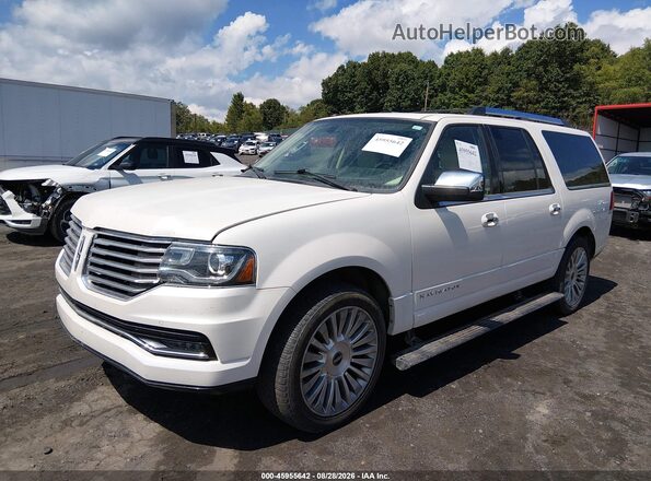 5LMJJ3LT6GEL03055 2016 LINCOLN NAVIGATOR L White Передня ліва чверть